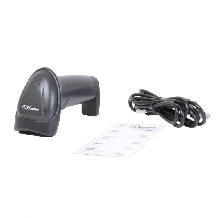 Сканер штрих-кода EgiPos 2D HD, ручной, USB, черный, с кабелем 2, 0 м